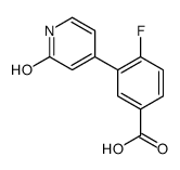 4-fluoro-3-(2-oxo-1H-pyridin-4-yl)benzoic acid Structure