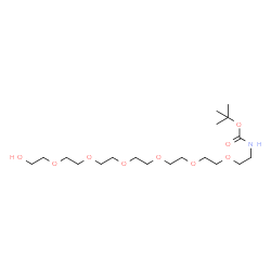 七聚乙二醇-叔丁氧羰基结构式