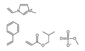 1-ethenyl-3-methylimidazol-3-ium,2-methylpropyl prop-2-enoate,methyl sulfate,styrene Structure