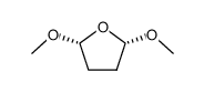 2α,5α-Dimethoxytetrahydrofuran结构式