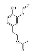 3-(formyloxy)-4-hydroxyphenethyl acetate Structure