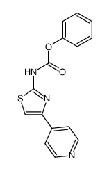 phenyl 4-(pyridin-4-yl)thiazol-2-ylcarbamate结构式