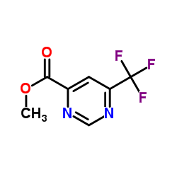 6-(三氟甲基)嘧啶-4-羧酸甲酯结构式