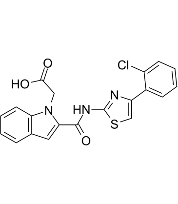SR 27897(Lintitript),竞争性非肽CCK 1受体拮抗剂结构式