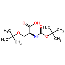 N-Boc-O-叔丁基-L-丝氨酸结构式
