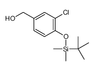 [4-[tert-butyl(dimethyl)silyl]oxy-3-chlorophenyl]methanol结构式
