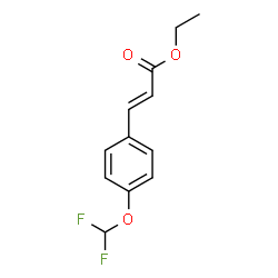 ethyl (E)-3-(4-(difluoromethoxy)phenyl)acrylate Structure