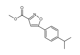 5-(4-异丙基苯基)异噁唑-3-甲酸甲酯结构式