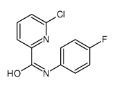 N-(4-氟苯基)-6-氯-2-吡啶甲酰胺结构式