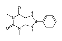 4,6-dimethyl-2-phenyl-1,3-dihydro-[1,3,2]diazaborolo[4,5-d]pyrimidine-5,7-dione结构式