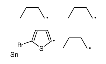 (5-溴噻吩-2-基)三丁基锡结构式