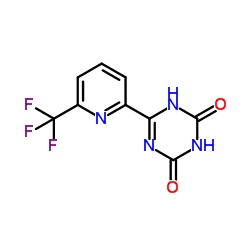 6-(6-三氟甲基吡啶-2-基)-1,3,5-三嗪-2,4(1H,3H)-二酮结构式