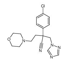 1-[2-(4-chlorophenyl)-2-cyano-4-(4-morpholinyl)butyl]-1,2,4-triazole Structure