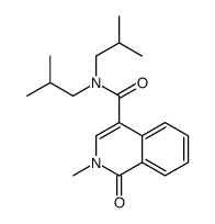 2-methyl-N,N-bis(2-methylpropyl)-1-oxoisoquinoline-4-carboxamide Structure