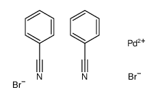 benzonitrile,dibromopalladium Structure