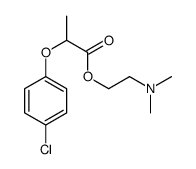 2-(p-Chlorophenoxy)propionic acid 2-(dimethylamino)ethyl ester结构式