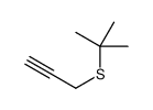 2-methyl-2-prop-2-ynylsulfanylpropane结构式