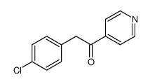 2-(4-氯苯基)-1-(4-吡啶)乙酮结构式