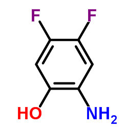 2-Amino-4,5-difluorophenol structure