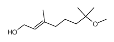 7-methoxy-3,7-dimethyl-2-octen-1-ol结构式