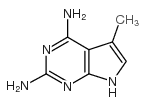 5-甲基-7H-吡咯并[2,3-D]嘧啶-2,4-二胺结构式