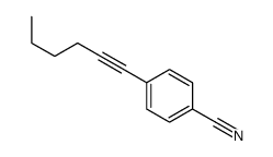 4-hex-1-ynylbenzonitrile结构式