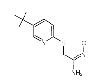 2-[5-三氟甲基吡啶-2-硫代]乙酰胺肟结构式