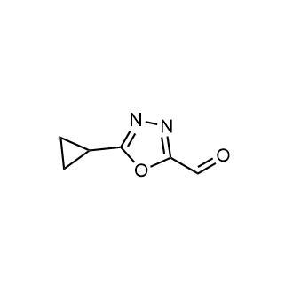5-环丙基-1,3,4-噁二唑-2-甲醛结构式