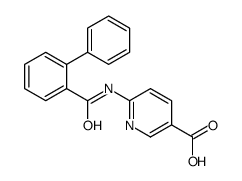 6-[(2-phenylbenzoyl)amino]pyridine-3-carboxylic acid Structure