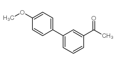 1-(4-甲氧基[1,1-联苯]-3-基)乙酮结构式