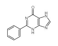 6H-Purin-6-one,1,9-dihydro-2-phenyl- Structure