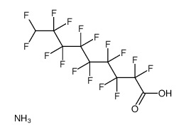 ammonium 2,2,3,3,4,4,5,5,6,6,7,7,8,8,9,9-hexadecafluorononan-1-oate Structure