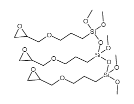1,1,3,5,5-pentamethoxy-1,3,5-tris(3-(oxiran-2-ylmethoxy)propyl)trisiloxane结构式