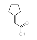 2-Cyclopentylideneacetic acid Structure