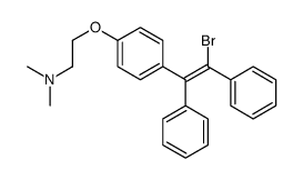 (E,Z)-1-溴-2-[4-[2-(二甲氨基)乙氧基]苯基]-1,2-二苯基乙烯结构式