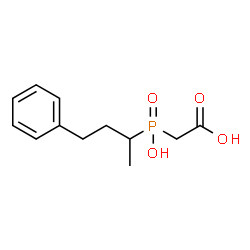 2-(HYDROXY(4-PHENYLBUTAN-2-YL)PHOSPHORYL)ACETIC ACID结构式