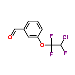 3-(2-氯-1,1,2-三氟乙氧基)苯甲醛结构式