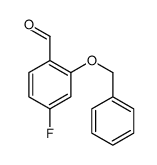 2-(BENZYLOXY)-4-FLUOROBENZALDEHYDE Structure