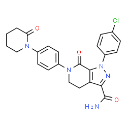 1-(4-氯-苯基)-7-氧代-6-(4-(2-氧代哌啶-1-基)苯基)-4,5,6,7-四氢-1H-吡唑并[3,4-c]吡啶-3-甲酰胺图片