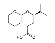 (R)-5-methyl-4-(tetrahydropyran-2-yloxy)hexanoic acid Structure