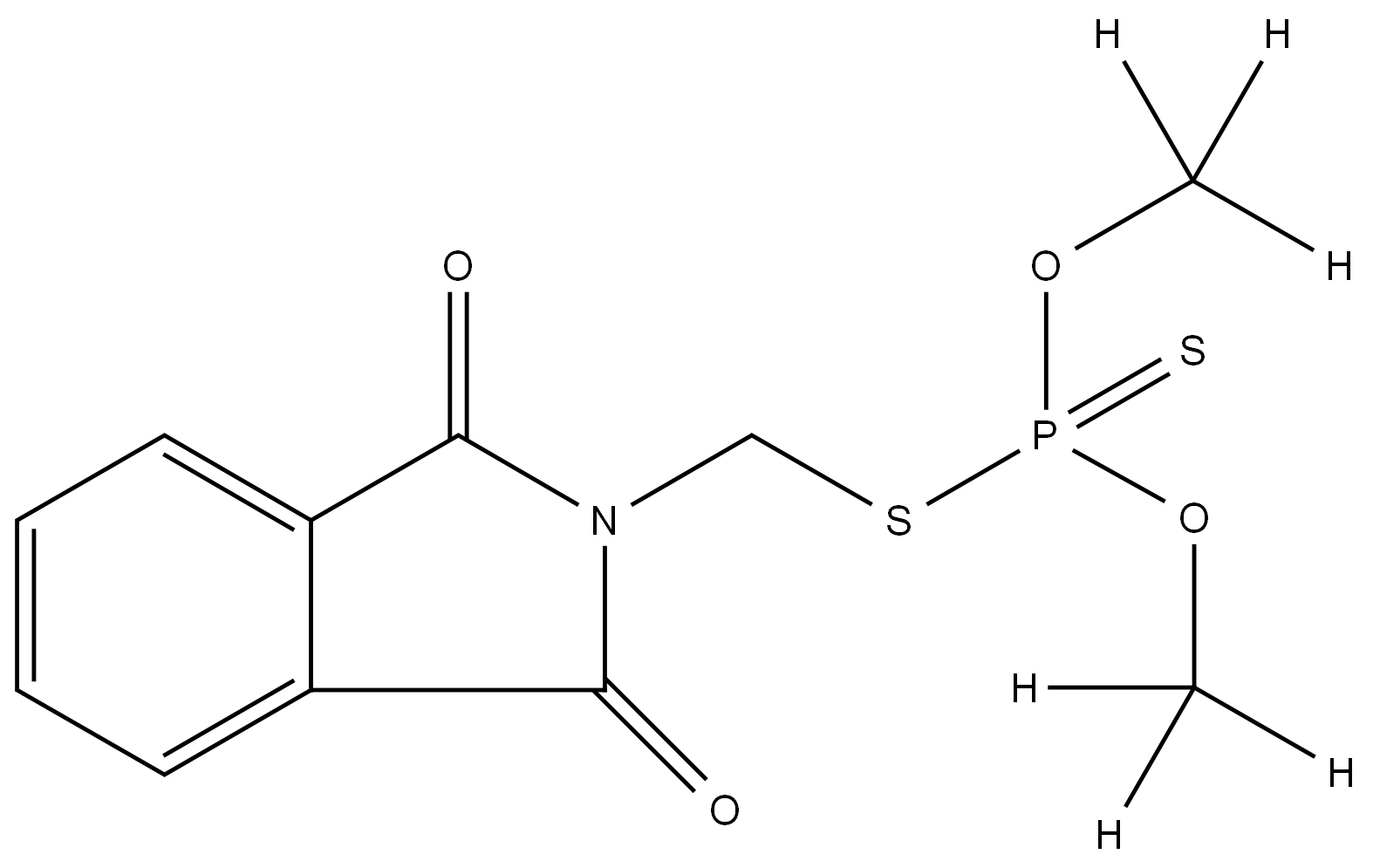 亚胺硫磷-D6结构式