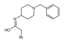 N-(1-benzylpiperidin-4-yl)-2-bromoacetamide(SALTDATA: 0.35HCl) Structure