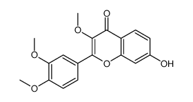 2-(3,4-Dimethoxyphenyl)-7-hydroxy-3-methoxy-4H-chromen-4-one结构式
