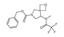 Benzyl 8-[methyl(trifluoroacetyl)amino]-2-oxa-6-azaspiro[3.4]octa ne-6-carboxylate Structure