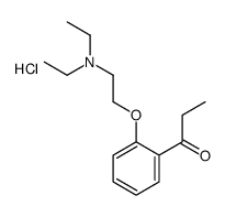 1-[2-[2-(diethylamino)ethoxy]phenyl]propan-1-one,hydrochloride Structure