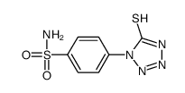 1-(4-氨磺酰苯基)-5-巯基四唑结构式