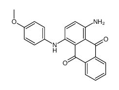 1-amino-4-[(4-methoxyphenyl)amino]anthraquinone结构式