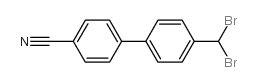 4-(二溴甲基)-[1,1-联苯]-4-甲腈结构式