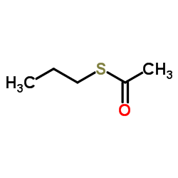 硫代乙酸-S-正丙酯结构式