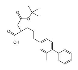 (2R)-5-(2-Methyl-4-biphenylyl)-2-{2-[(2-methyl-2-propanyl)oxy]-2- oxoethyl}pentanoic acid Structure